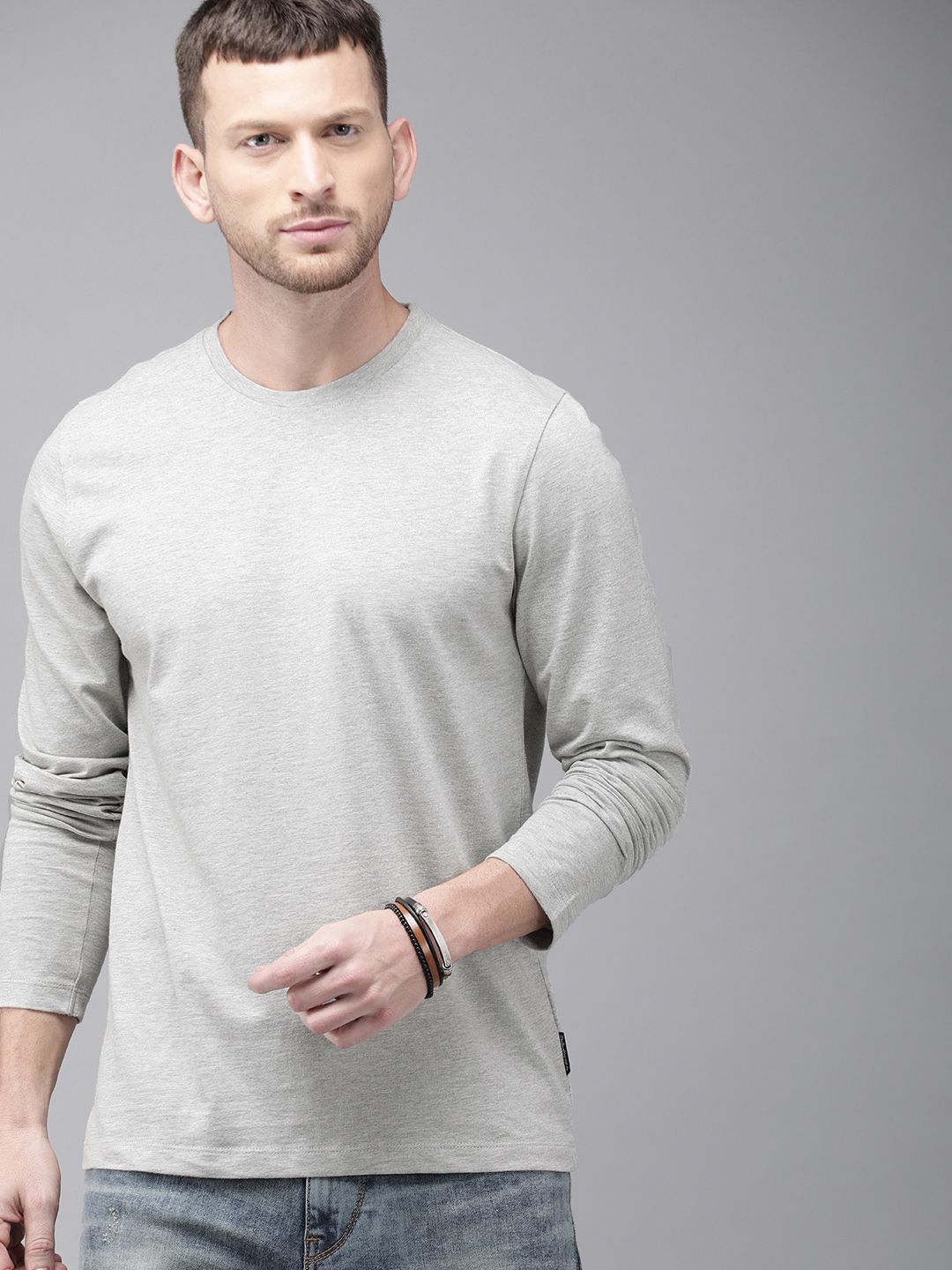Solid Round Neck T-shirt