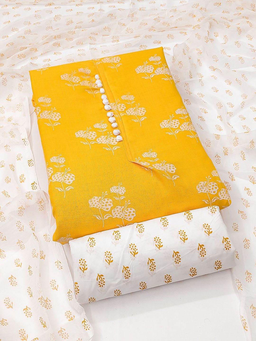 Printed Unstitched Dress Material